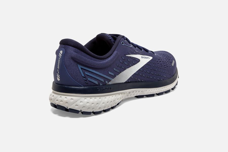 Brooks Ghost 13 Road Running Shoes Mens - Navy/Silver - EXFVS-4096